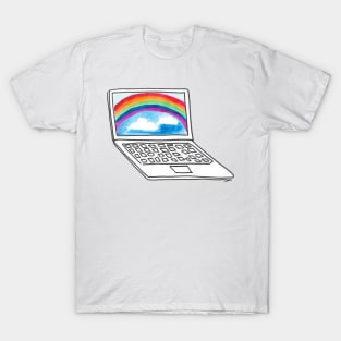 Rainbow computer T-Shirt